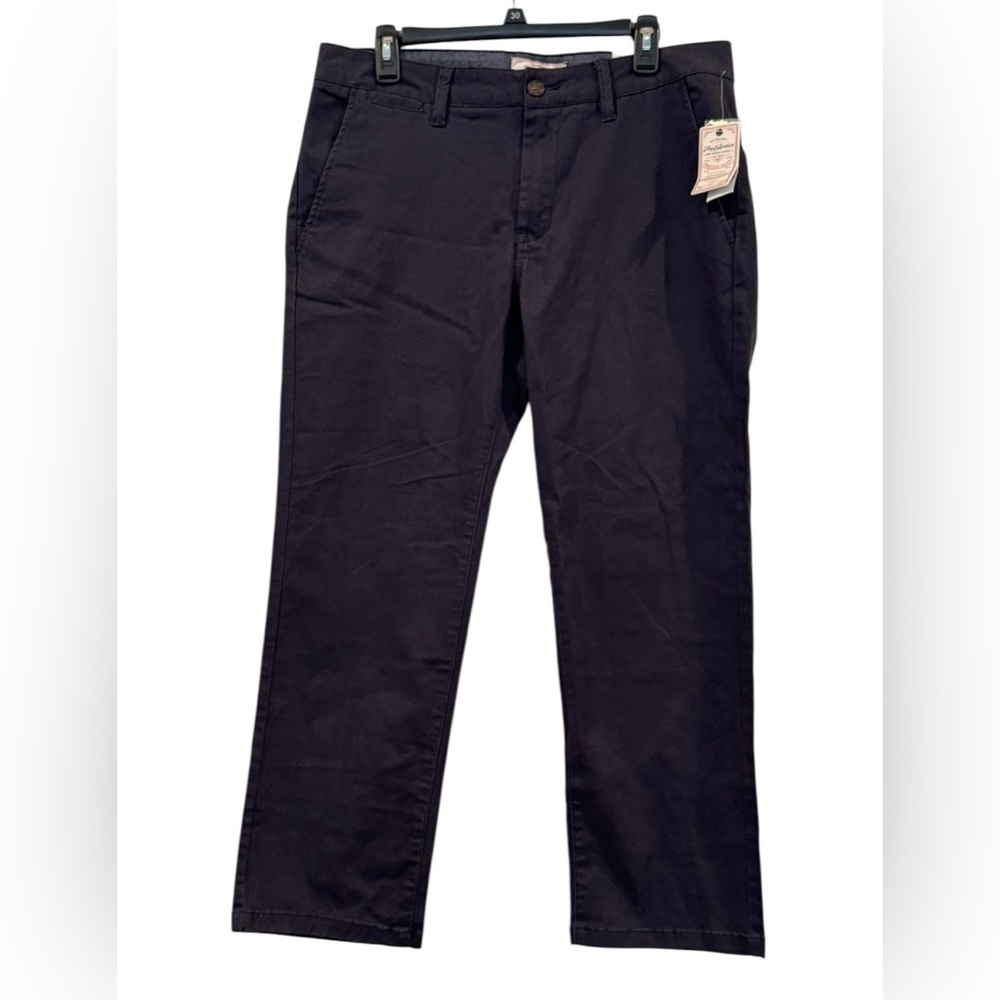 New W/ Tags Men’s Flag & Anthem Navy Blue Straight Leg Chino Pants: Size 32x28